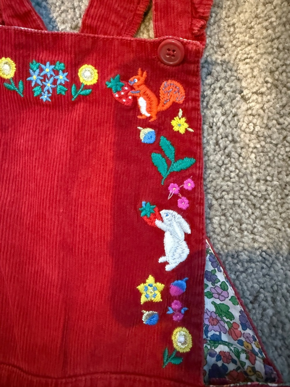 Mini Boden Embroidered overalls - Picture 4 of 5